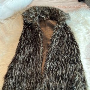 Faux fur vest
